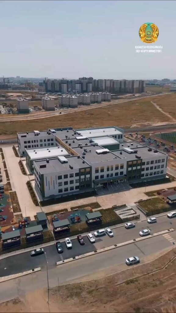 🏫 «Келешек мектептері» жобасы аясында салынған Шымкент қаласы Қаратау ауданындағы…